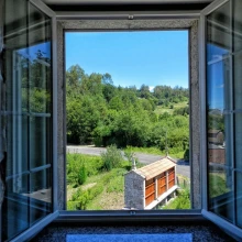 A Casa do Folgo . A Baña. A Coruña. Habitación Canteiro vistas desde la habitación - copia